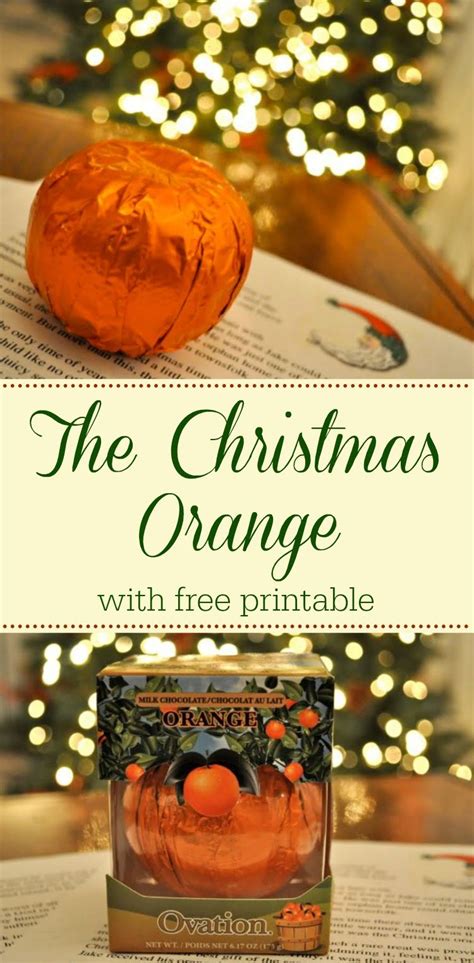Printable Christmas Orange Story